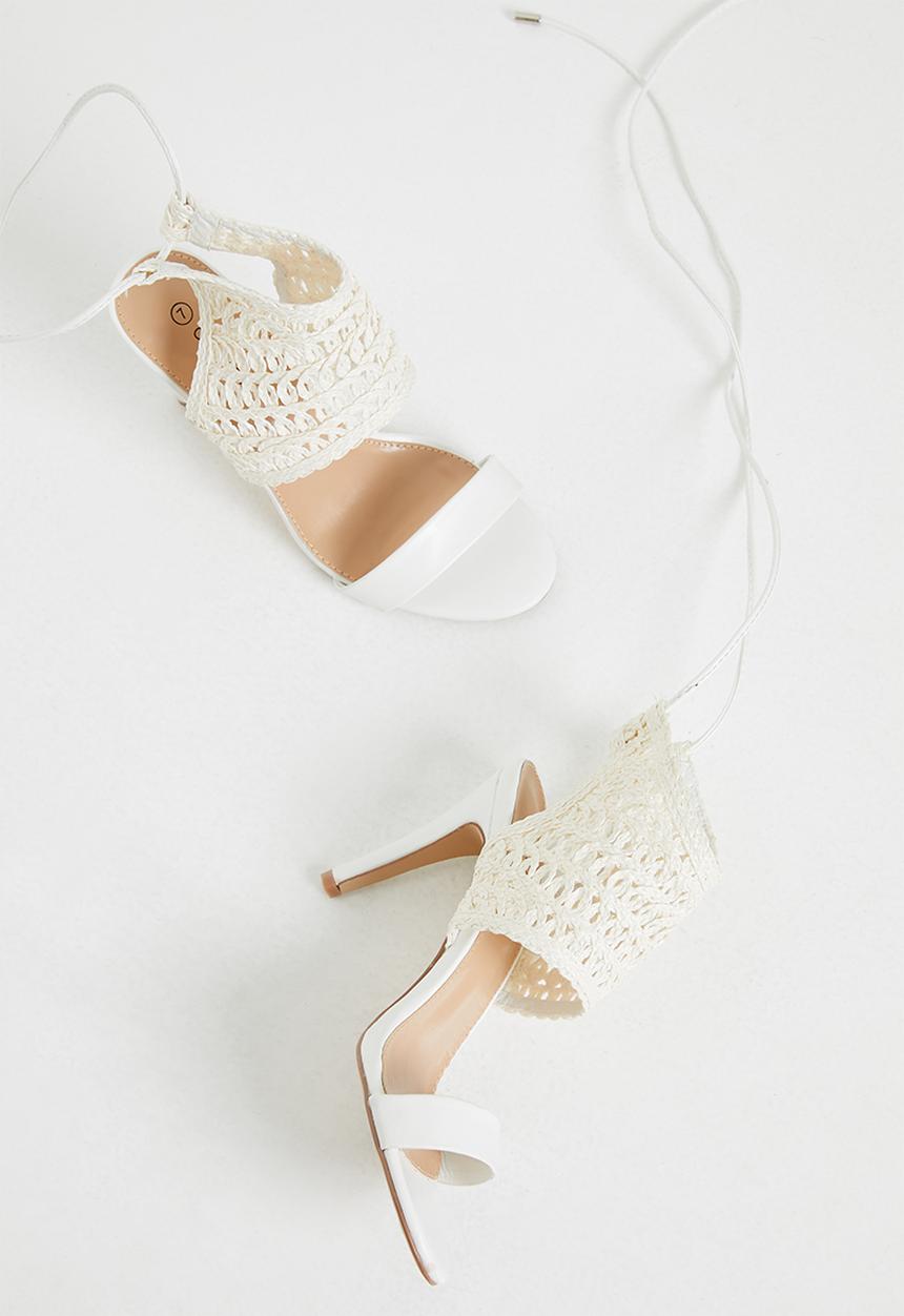 Miss Black - Polaris heel - white