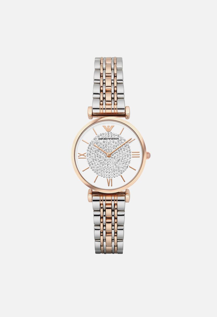 Armani - Gianni Tbar - silver & rose gold