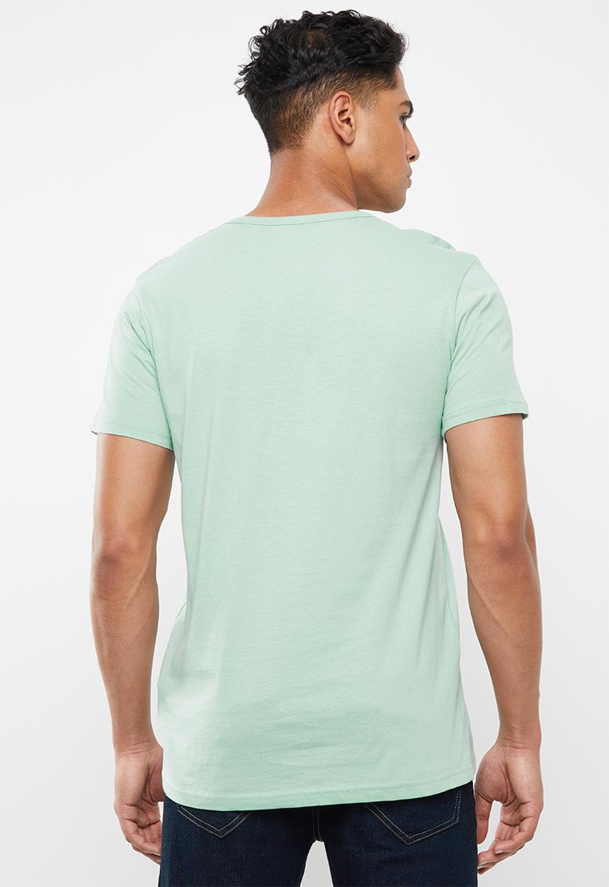 Cotton On - Essential henley - mist blue