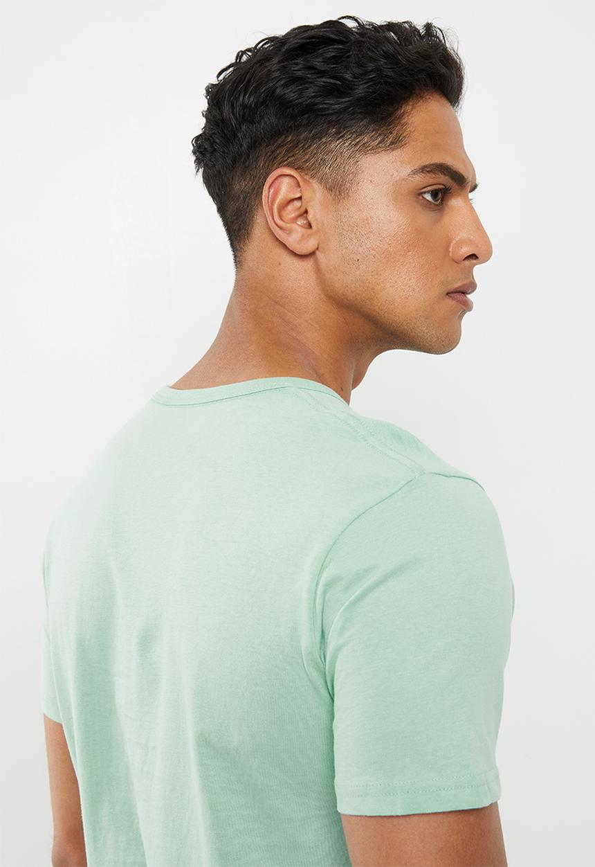 Cotton On - Essential henley - mist blue