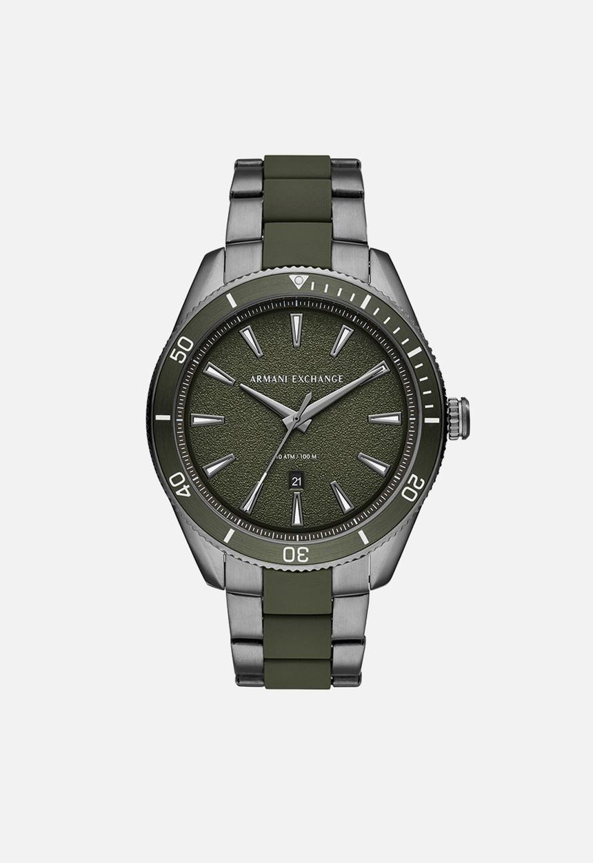 Armani Exchange - Enzo - gunmetal/military green