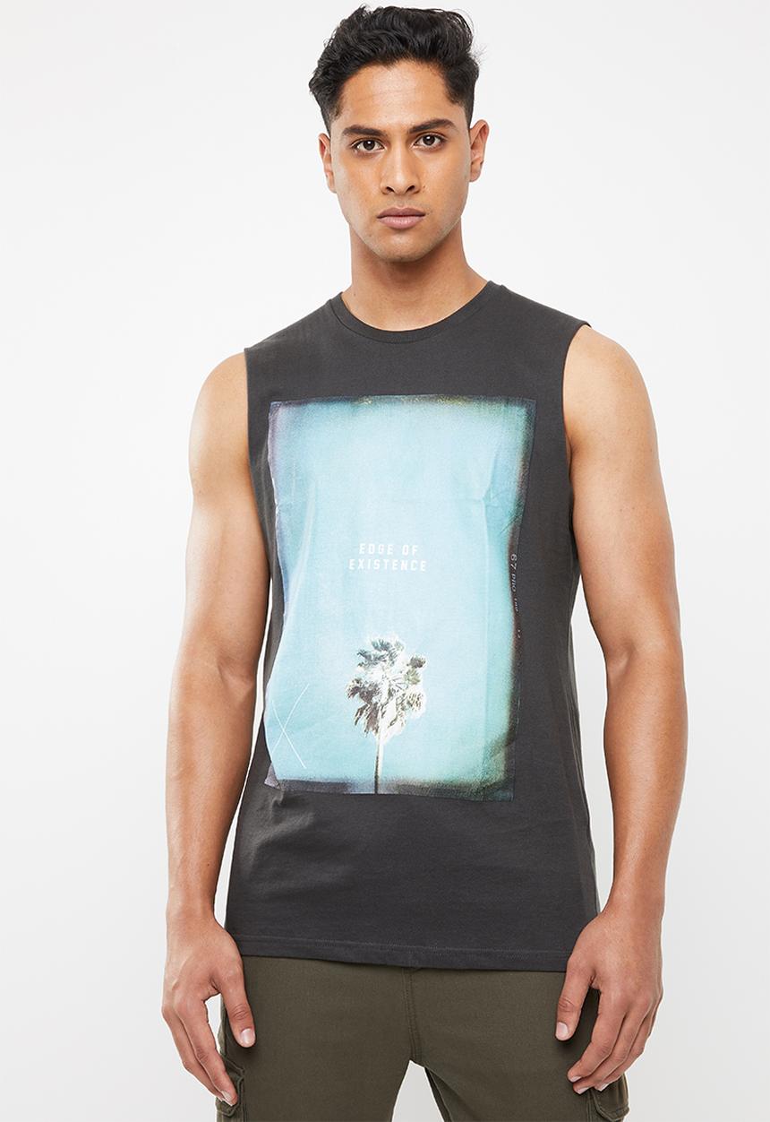 Cotton On - Tbar muscle tank - black