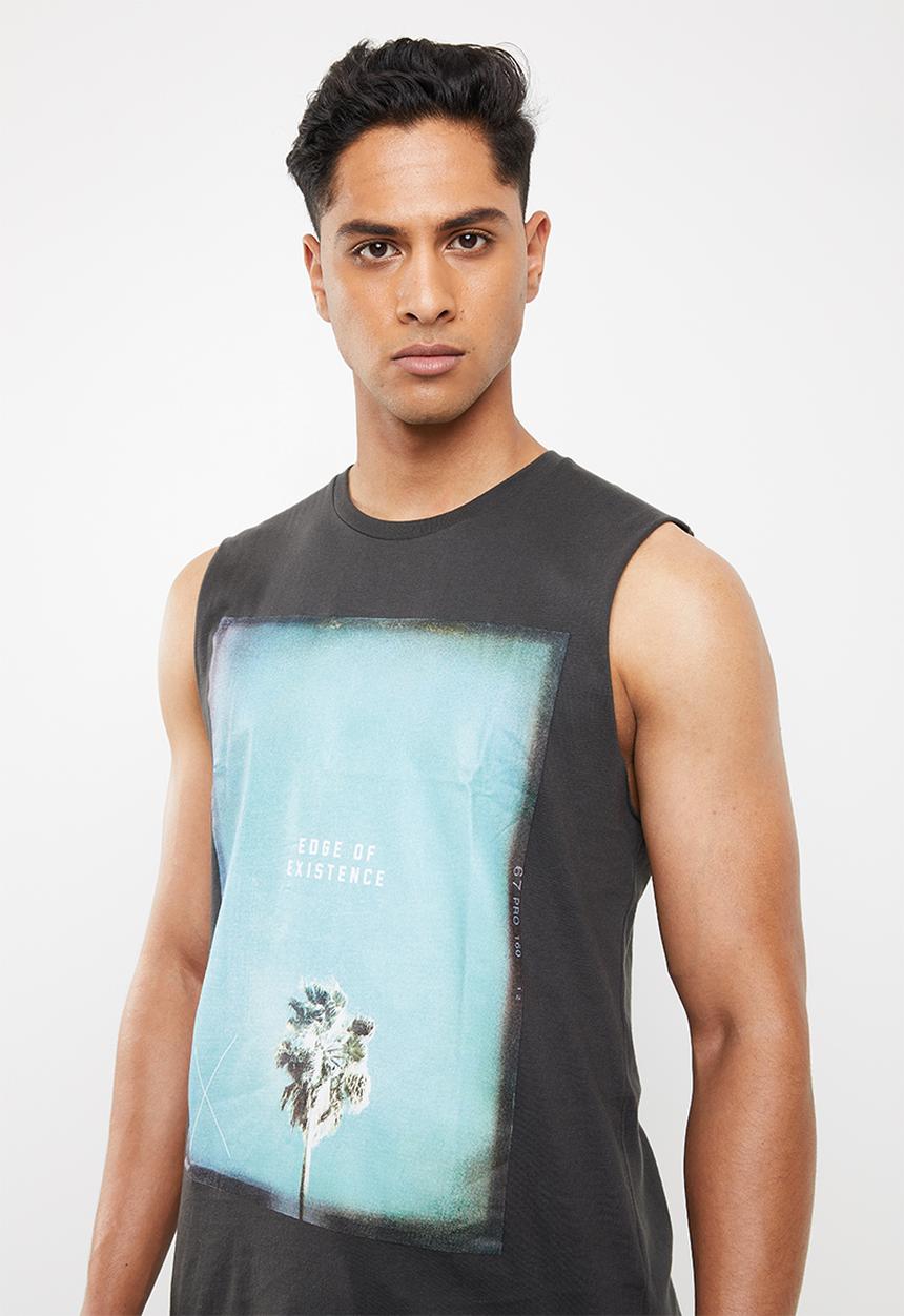 Cotton On - Tbar muscle tank - black