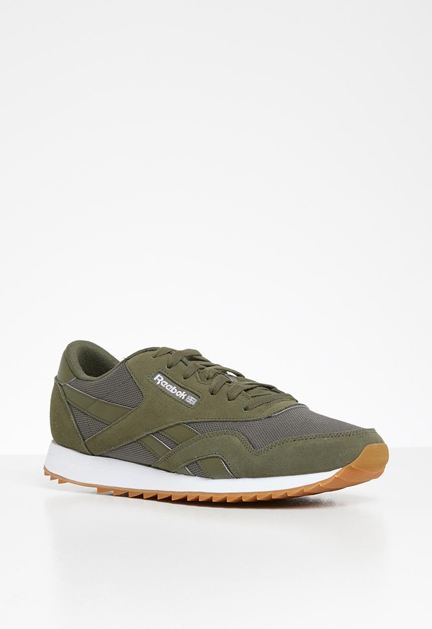 Reebok - CL Nylon Ripple - army green / cypress/gum