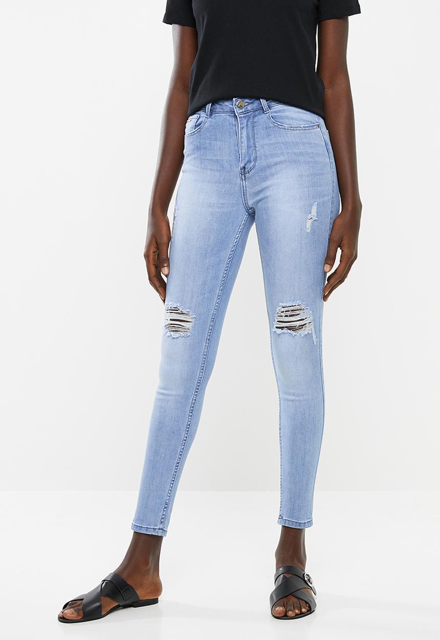 SISSY BOY - Wild card ryder skinny with rips - blue
