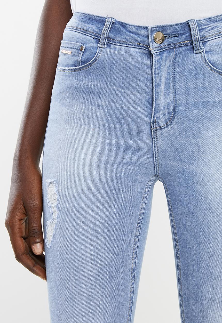 SISSY BOY - Girl on fleek axel skinny with rips - blue
