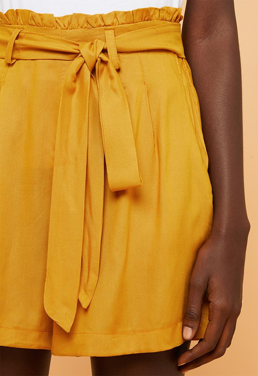 Superbalist - Soft paperbag shorts - yellow