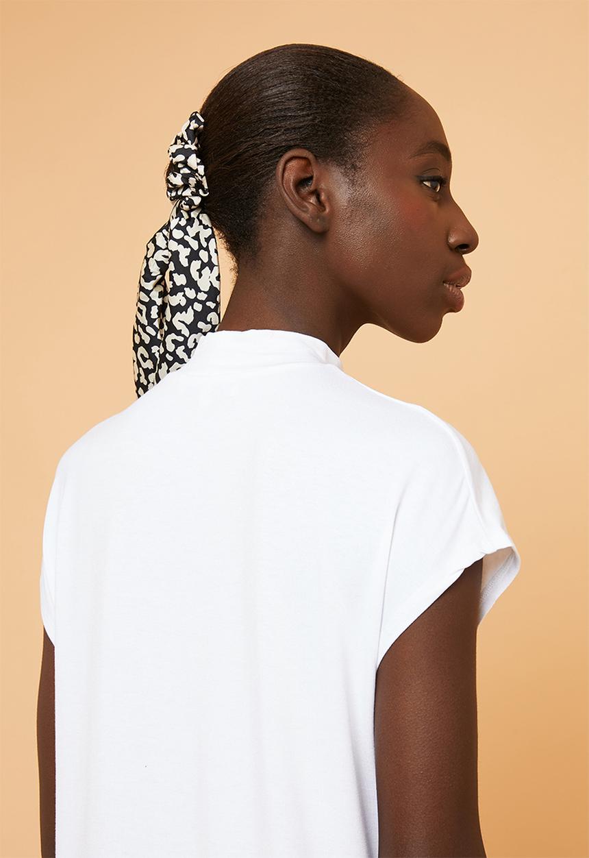 Superbalist - High neck soft feel tee - white