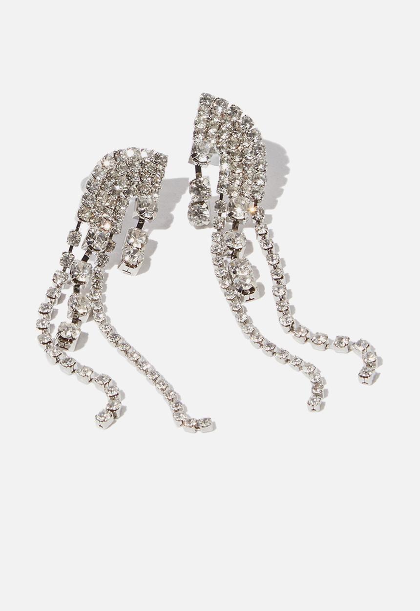 Cotton On - Believer modern metals earring - silver
