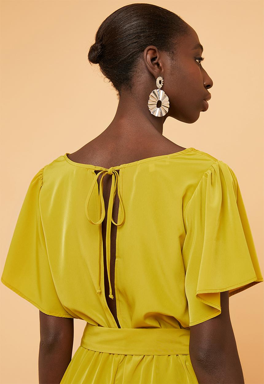 Superbalist - Wrap playsuit - yellow