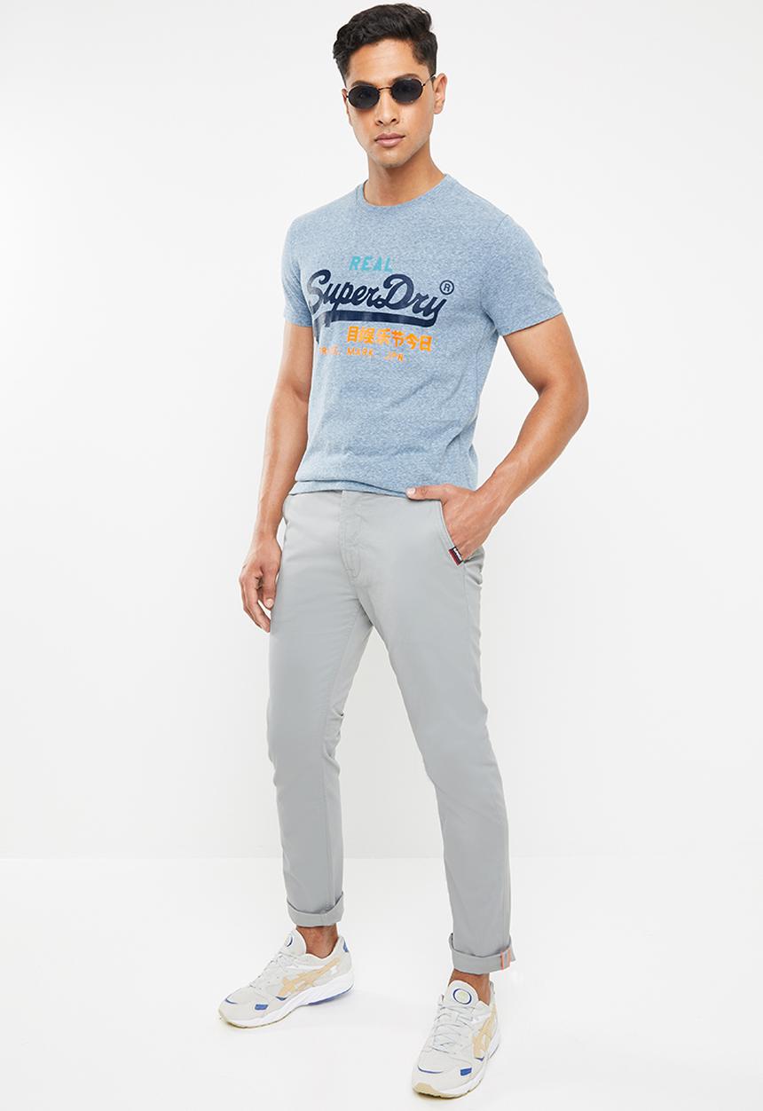 Superdry. - Straight leg chinos - grey