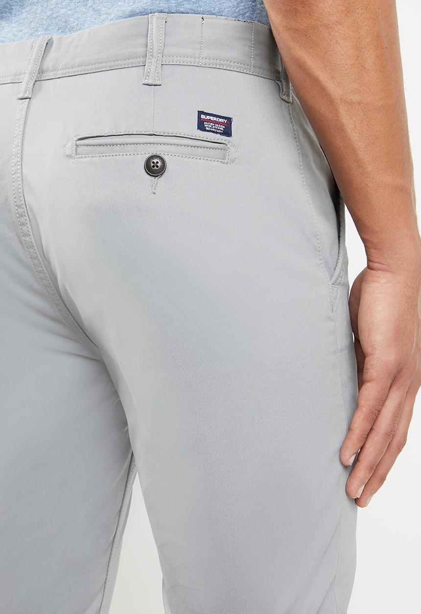 Superdry. - Straight leg chinos - grey