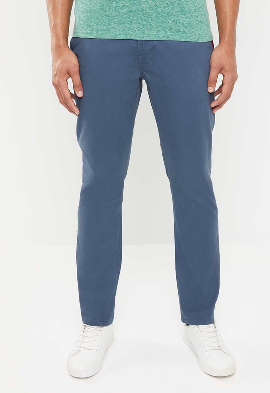 Superdry. - Straight leg chinos - blue