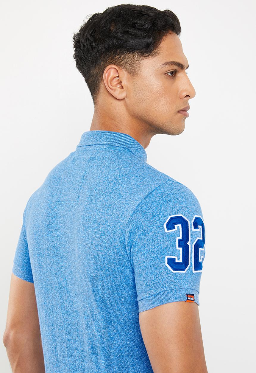 Superdry. - Classic pique polo - blue