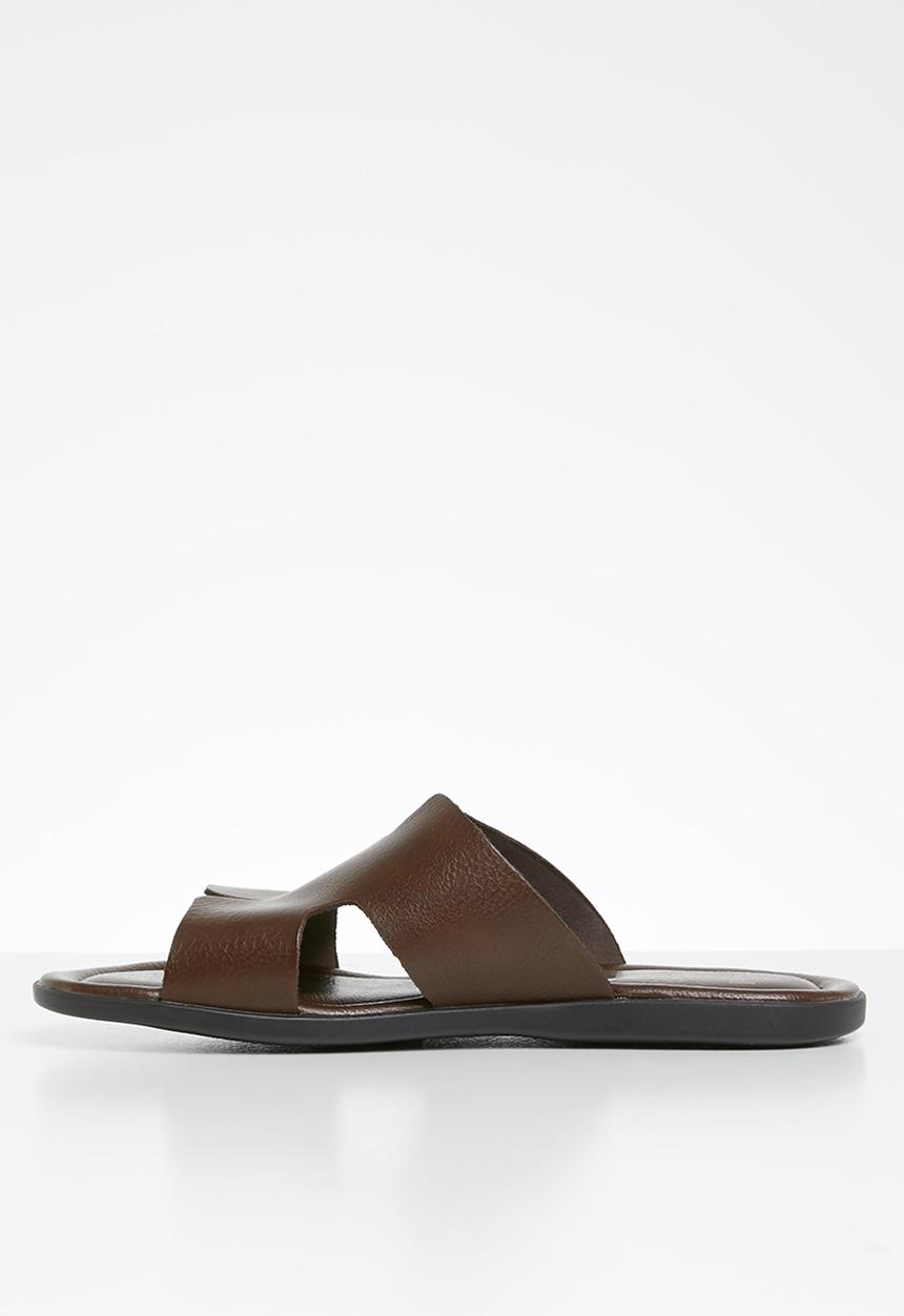POLO - Ethan leather sandal - brown