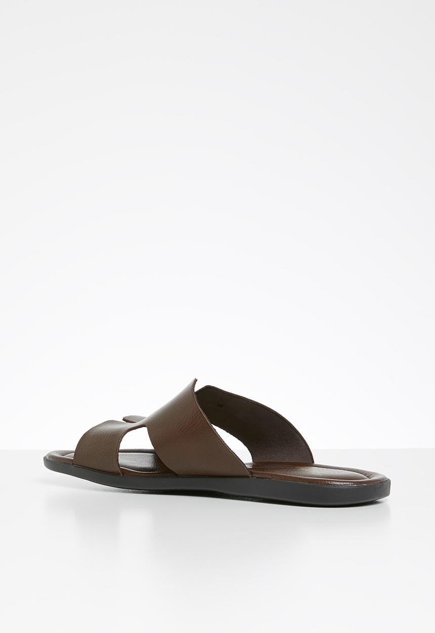 POLO - Ethan leather sandal - brown