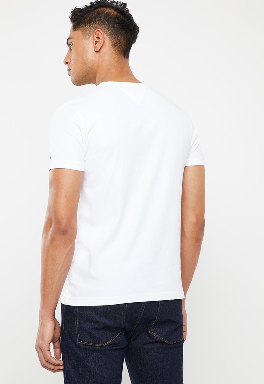 Tommy Hilfiger - Stripe Hilfiger tee - white