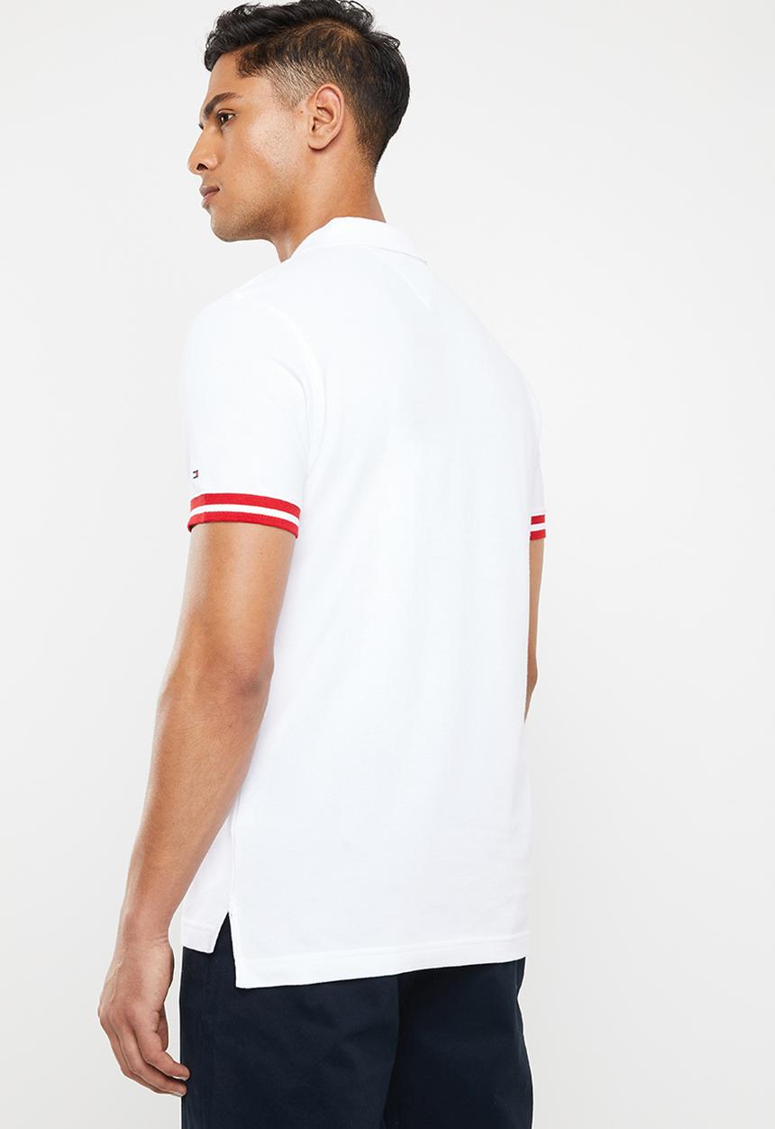 Tommy Hilfiger - Monogram cotton polo - white