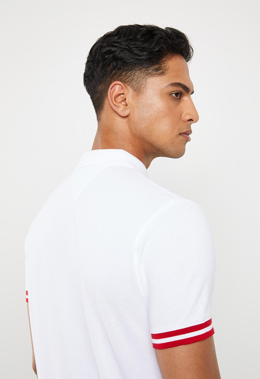 Tommy Hilfiger - Monogram cotton polo - white