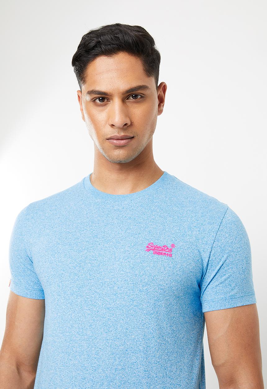 Superdry. - Ol fluro grit tee - blue