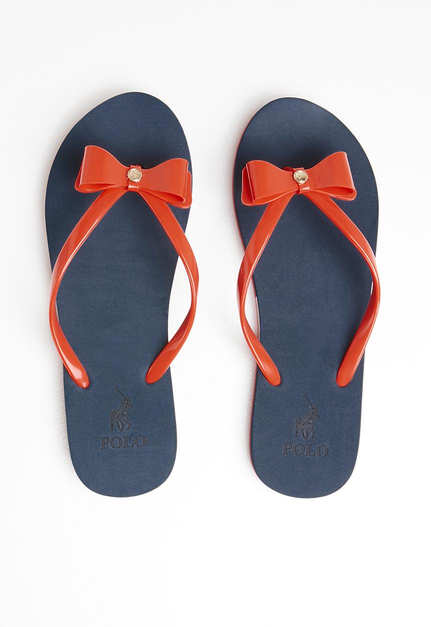 POLO - Mila jelly flip flops - navy & red