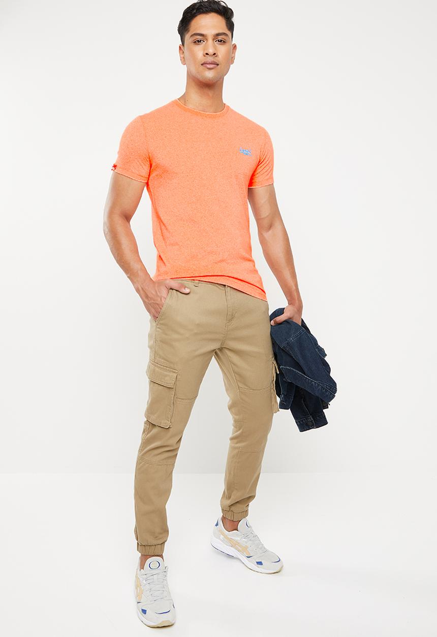 Superdry. - Ol fluro grit tee - orange