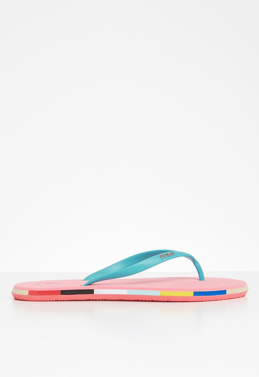 POLO - Tessa flip flops - pink & blue