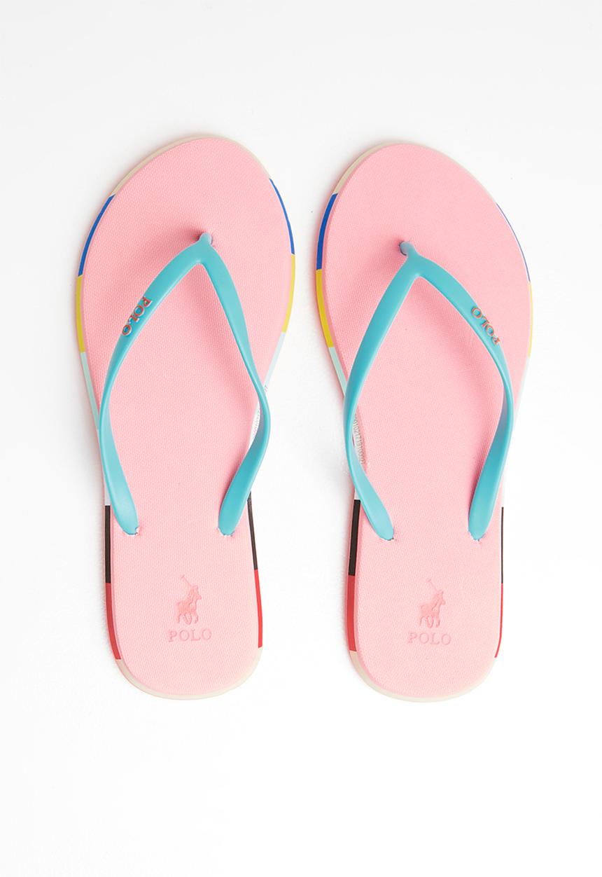 POLO - Tessa flip flops - pink & blue