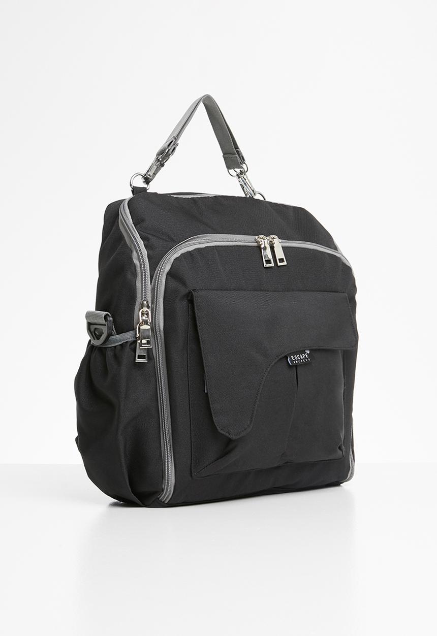 Escape Society - Diaper travel backpack - black