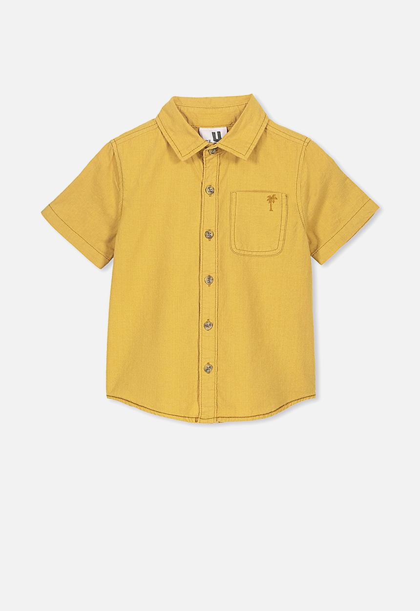 Cotton On - Resort short sleeve shirt - yellow
