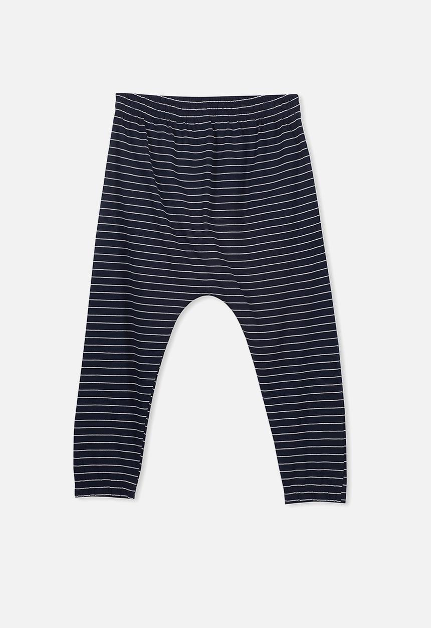 Cotton On - Lexi stripe pant - navy & white