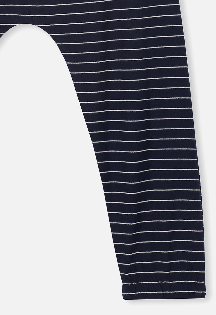 Cotton On - Lexi stripe pant - navy & white
