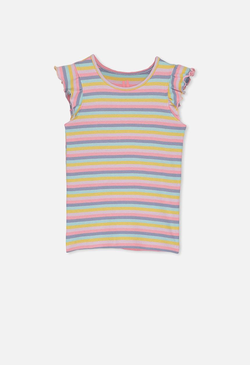 Cotton On - Kaia rainbow stripe tank - multi