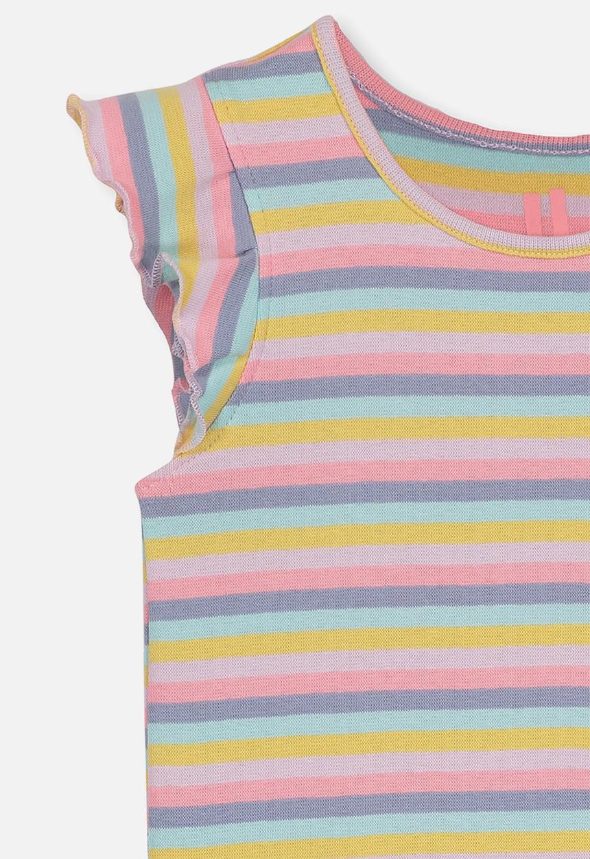 Cotton On - Kaia rainbow stripe tank - multi