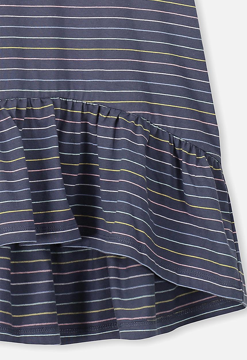 Cotton On - Joss short sleeve stripe dress - navy