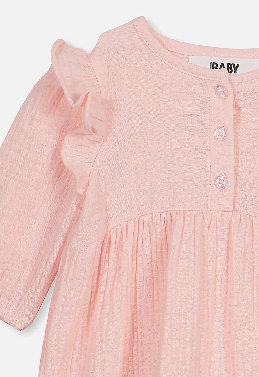 Cotton On - Aurora long sleeve dress - pink