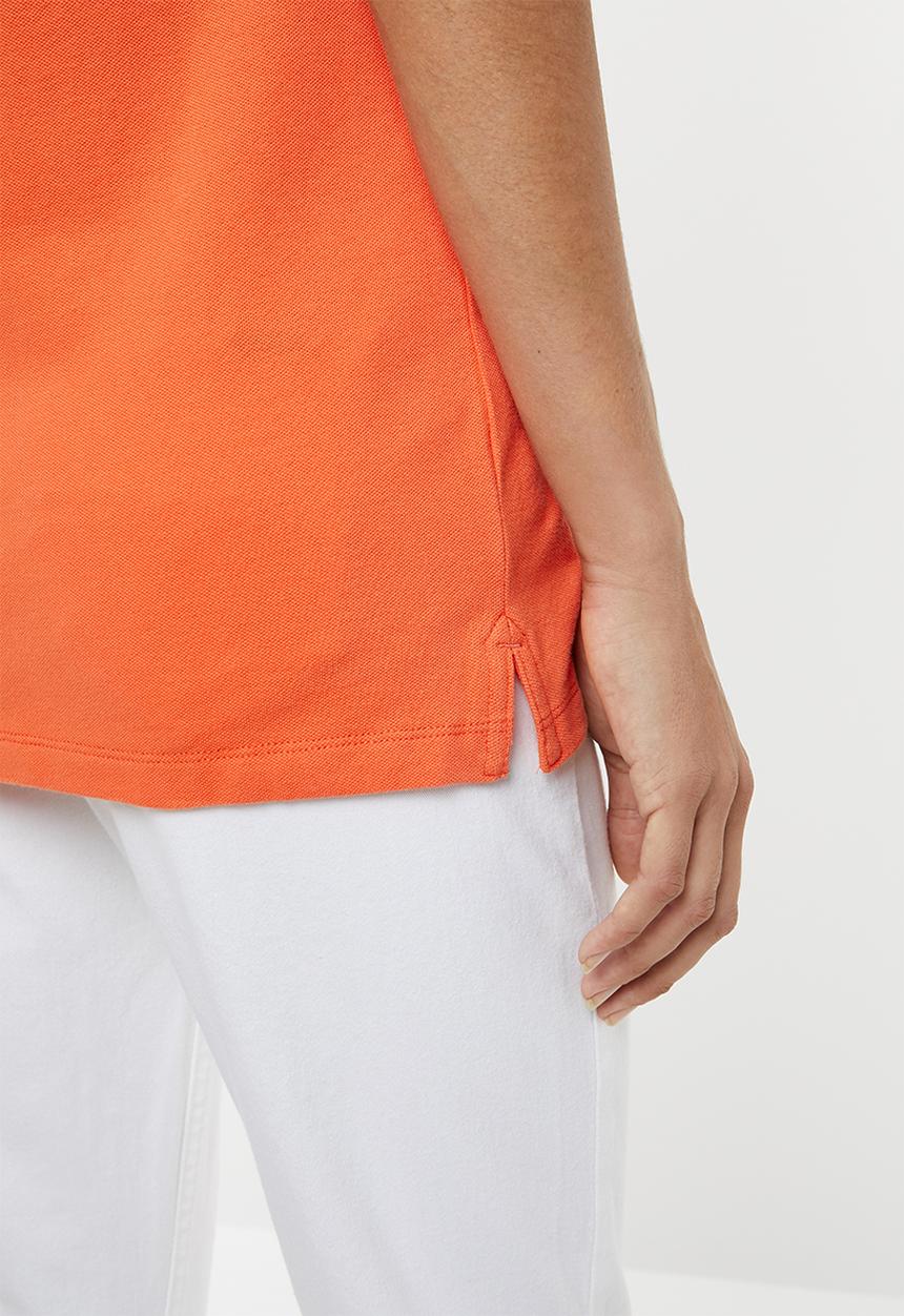 POLO - Eva zip detail golfer - orange 