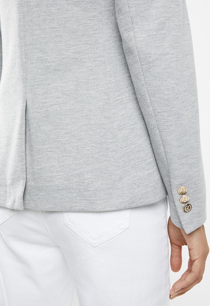 POLO - Christina long sleeve knit blazer - grey