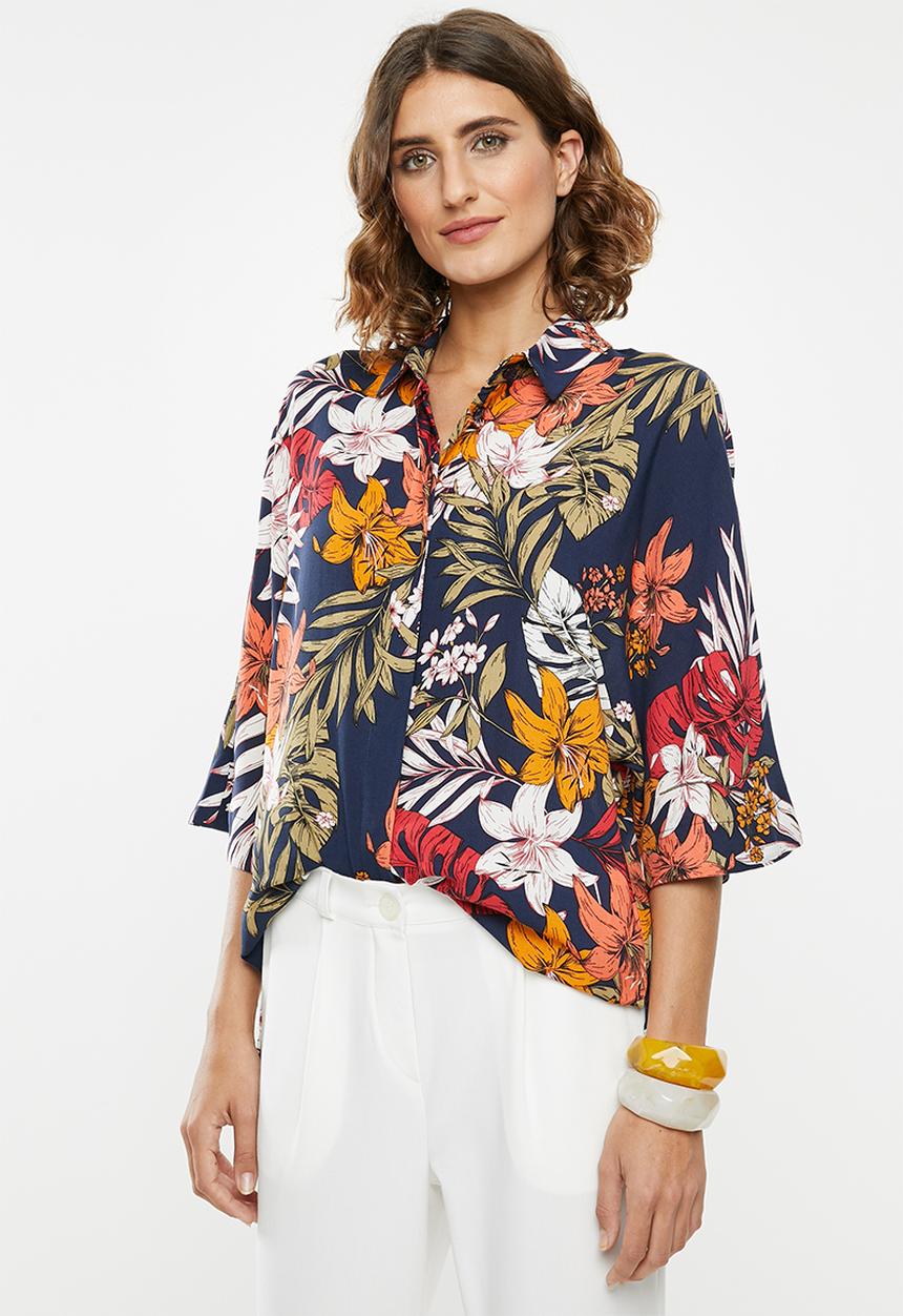 edit - Grown on sleeve shirt - multi