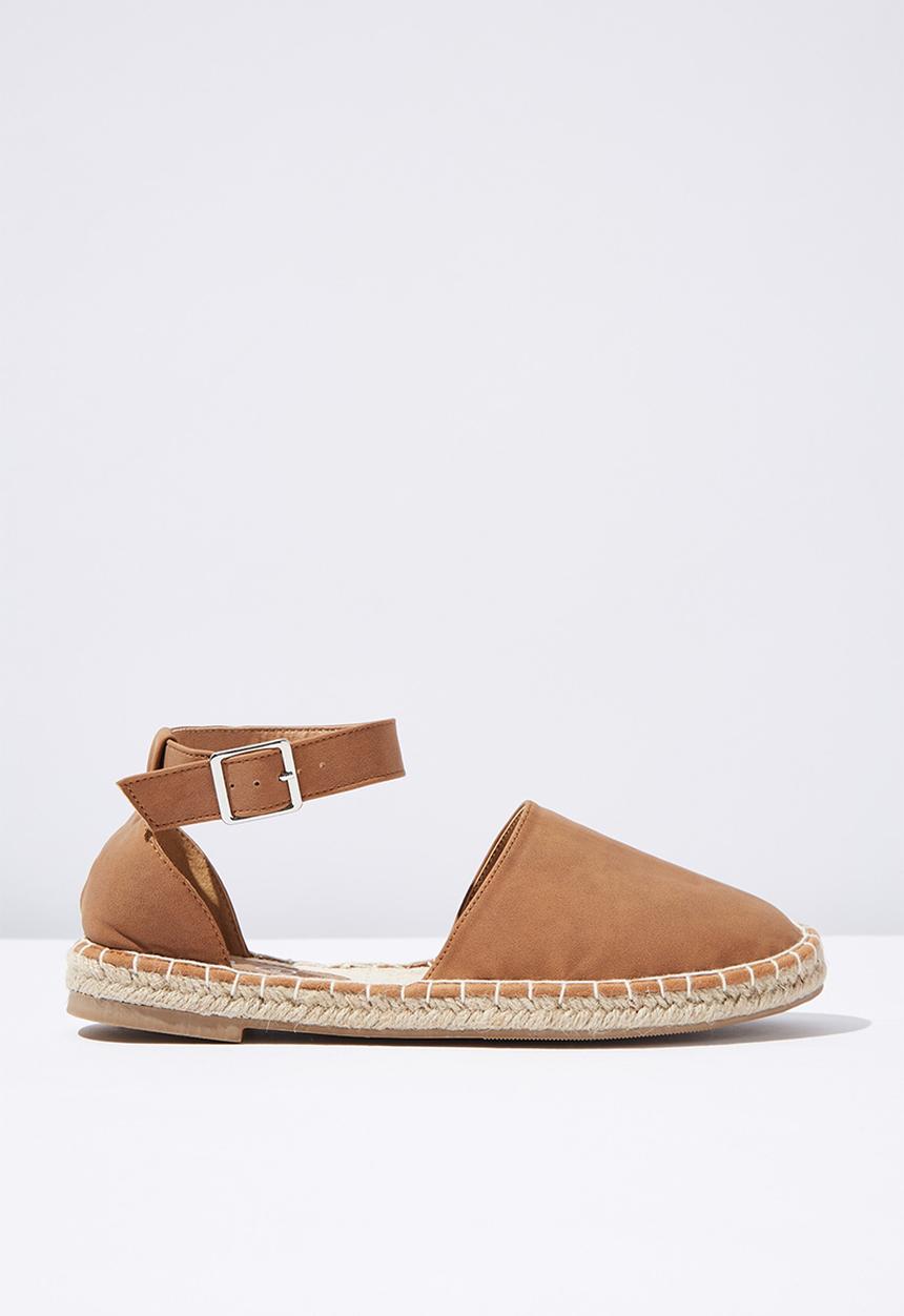 Cotton On - Audrey ankle strap espadrille - tan