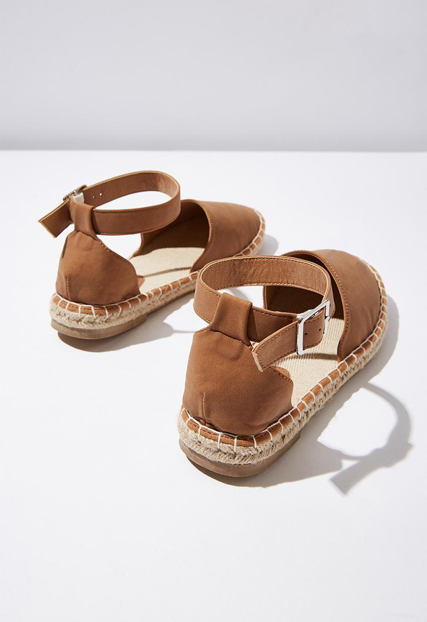 Cotton On - Audrey ankle strap espadrille - tan