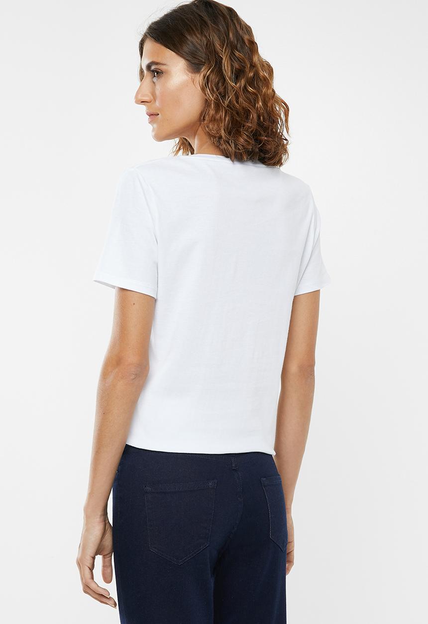 edit - 2 pack V-neck tees - black & white