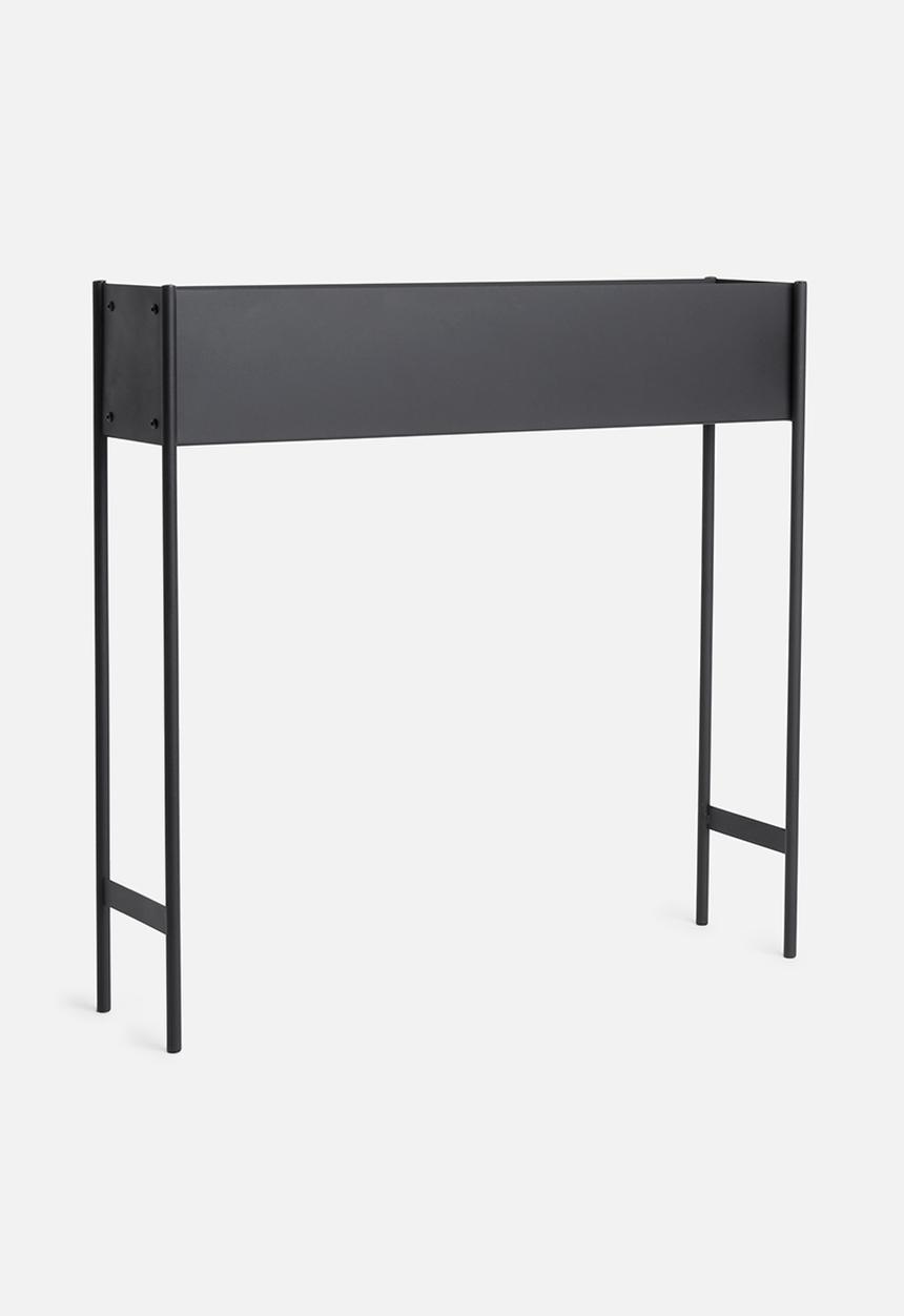 Emerging Creatives - Slim steady single planter - black