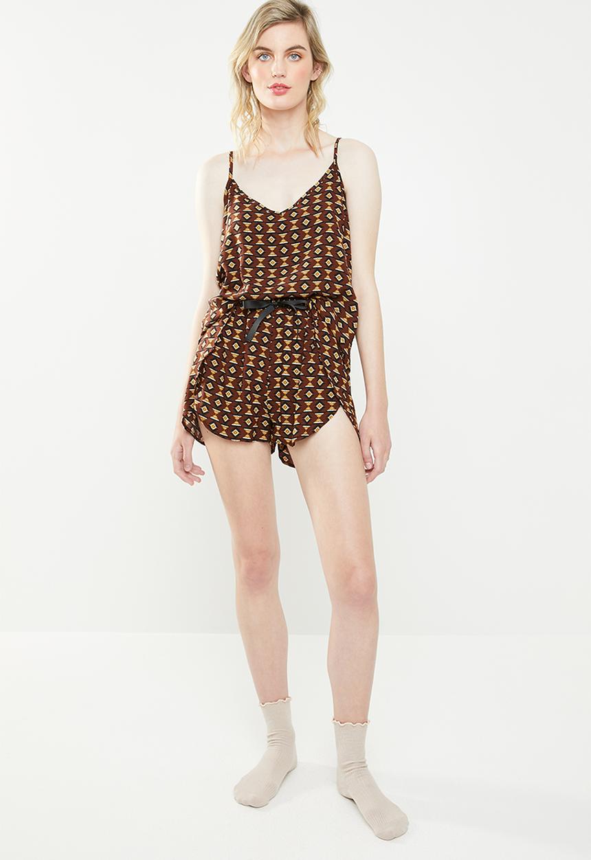 Superbalist - Cami & shorts set - geo print