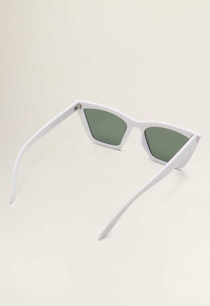 MANGO - Acetate frame sunglasses - white