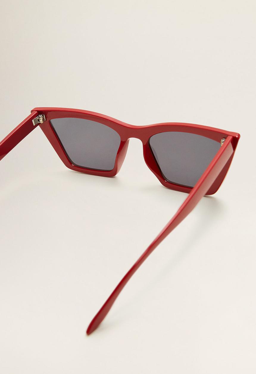 MANGO - Acetate frame sunglasses - red