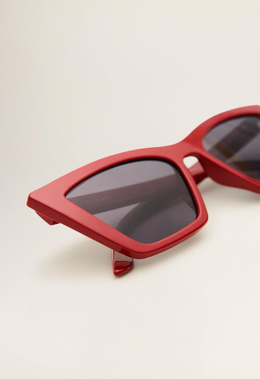 MANGO - Acetate frame sunglasses - red