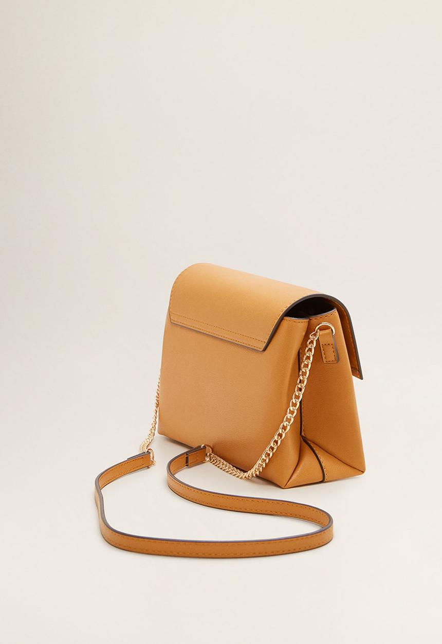 MANGO - Ring flap bag - yellow
