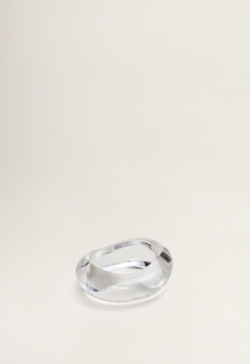 MANGO - Resin maxi bracelet - neutral 