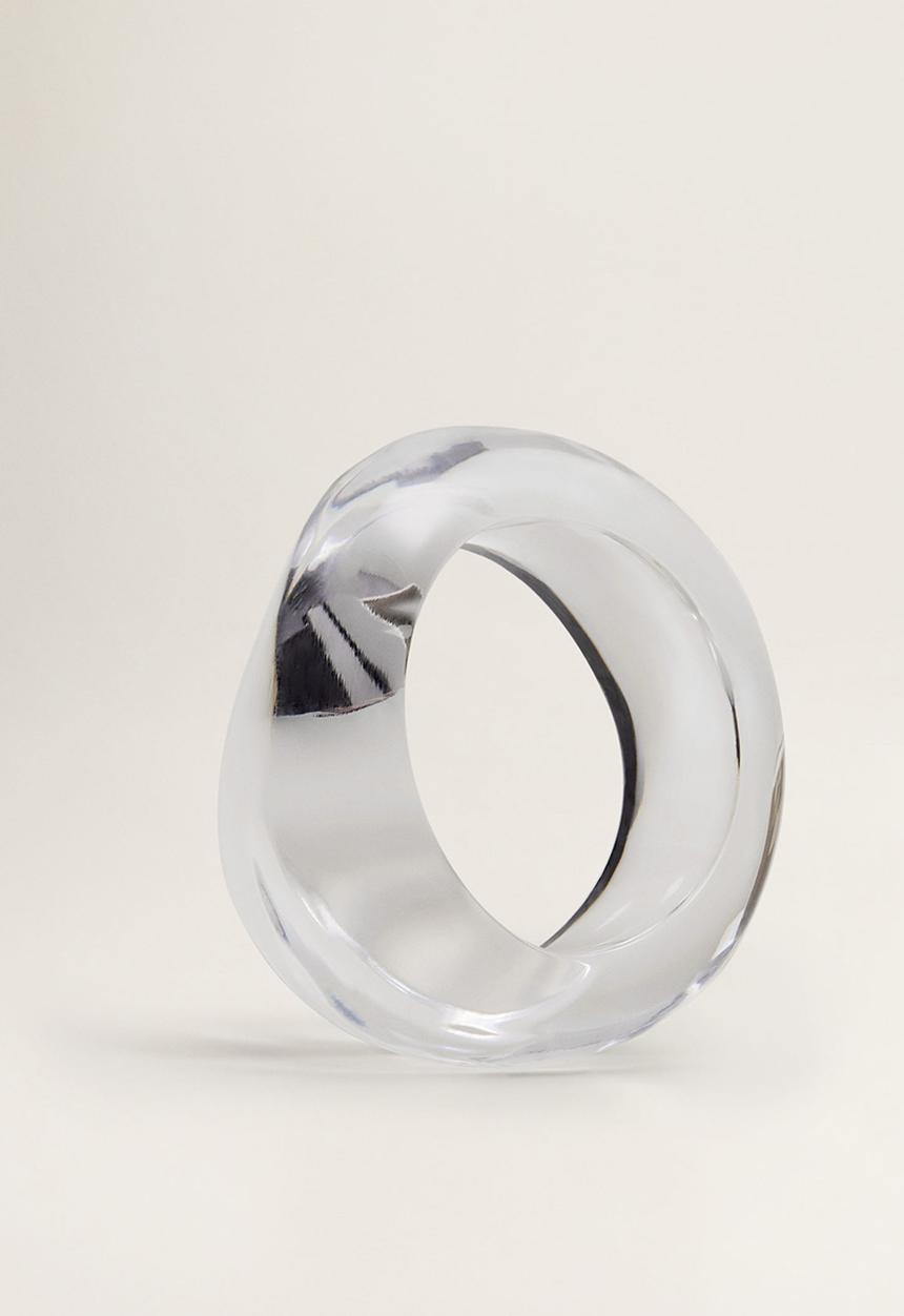 MANGO - Resin maxi bracelet - neutral 